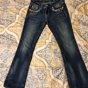 Miss Me signature-rise boot cut jeans